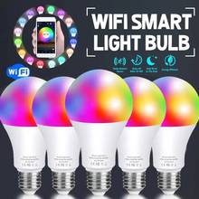 Smart Wifi Bulb 10W Compatible With Alexa And Google/Siri Voice Control Night Lamp Or IR Remote Control E27/B22  Smart LED Light 2024 - buy cheap