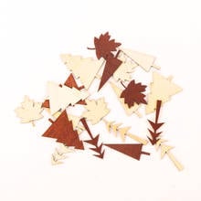 Natural Tree Pattern Wooden Scrapbooking Collection Craft for Handmade Accessory Sewing Home Decoration 25-40mm 20pcs 2024 - buy cheap