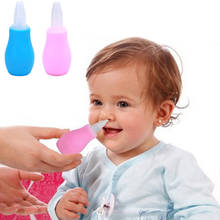 Aspirador de Nariz de silicona para bebé recién nacido, limpiador de nariz para niño pequeño, succionador de succión, limpiador de punta suave, productos para el cuidado del bebé 2024 - compra barato