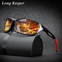LongKeeper-gafas de sol polarizadas para hombre, lentes deportivas cuadradas de diseñador de marca para conducir, montura negra, UV400 okulary 2024 - compra barato
