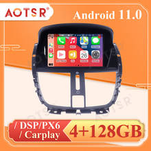 Android 11 4 + 128GB Radio de coche Carplay para Peugeot 207, 2007-2014 pantalla táctil Autoradio DSP DVD Multimedia Player navegación GPS 2024 - compra barato