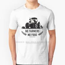 No Farmer No Food - We Support Our Farmers - Farmer Christmas T Shirt 100% Pure Cotton Kisaan No Farmer No Food Peasant Bhangra 2024 - buy cheap