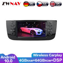 Zwnav-central multimídia automotiva, 2 din, android 10.0, tela, reprodutor multimídia, rádio automotivo, estéreo, navegação gps, para fiat/linea/punto 2009 a 2015 2024 - compre barato