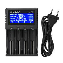 Liitokala carregador de bateria, carregador com 4 espaços para bateria, para ni-mh ni-cd li-ion, baterias recarregáveis, tela lcd 2024 - compre barato