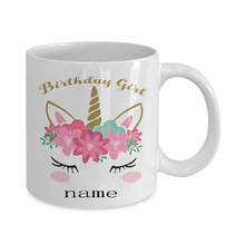 Taza de unicornio con nombre personalizado para niña, taza de café de 11oz, regalo de té 2024 - compra barato