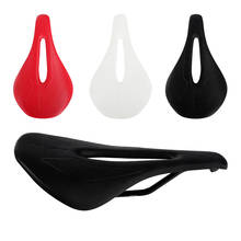 Bicycle Saddle Silicone Cushion PU Leather Surface Full Silica Gel Comfortable Bicycle Seat Shockproof Bicycle Saddle 2024 - buy cheap