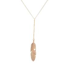 Bohemia Elegant Feather Pendant Necklaces Dainty Long Chain Necklace Accessories Boho Jewelry For Women Birthday Party Gift 2024 - buy cheap