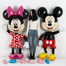 112cm Giant Mickey Minnie Mouse Balloon Cartoon Foil Birthday Party Balloon children Birthday Party Decorations kids Gift 2024 - купить недорого