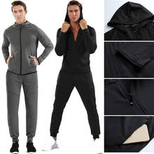 2019 New Men Solid Tracksuit Sport Suits Long Sleeve Hoodies Sweatshirt + Pants Fitness Yoga Sport Suits Patchwork Running Set 2024 - buy cheap