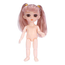 Bonecas de articulação móveis com 13 olhos 3d, brinquedo de 15.5cm, bebê, menino, menina, corpo nude, boneca estilosa para presente de meninas 2024 - compre barato