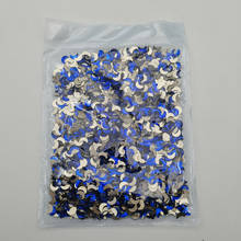 1440 unids/bolsa Magic Blue Nail Art, diamantes de imitación súper brillantes, piedras de cristal de fondo dorado 2024 - compra barato