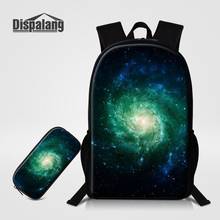 Colorful Space Nebula Style School Backpack Set for Teenage Boys Girls Student Kids Casual Bagpack Rucksack Mochila Feminina 2024 - buy cheap