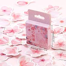 45pcs/box Cherry Blossoms Stationery Stickers Sealing Label Travel Sticker DIY Scrapbooking Diary Planner Albums Decoration 2024 - buy cheap