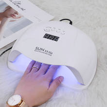 SUNX Plus 54w Ice Lamp Nail Dryer UV LED Nail Lamp Gel Polish Curing Lamp with Bottom  LCD Display Lamp for Nail Dryer 2024 - buy cheap