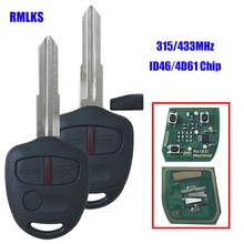 433MHz 3 Buttons Car Remote Key ID46 Chip For MITSUBISHI Outlander Pajero Triton ASX Lancer Shogun FCC ID: G8D-576M-A,6370A480 2024 - buy cheap
