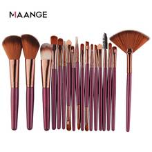 MAANGE-Juego de brochas de maquillaje, 6/15/18 unidades, polvo cosmético, sombra de ojos, base, colorete, mezcla, Belleza 2024 - compra barato