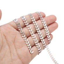 6mm width New Gold Silver stainless steel Arrow Chain for woman necklace bracelet making 2024 - buy cheap