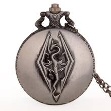Steampunk Vintage Bronze Quartz Pocket Watch with Chain Analog Pendant Necklace Mens Womens Watches  Kids Gift Fob Watch 2024 - buy cheap