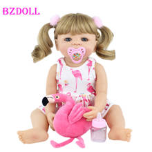 55cm de silicona completa Reborn Baby Doll juguete para chica rubia princesa niño vivo bebés realista clásico Boneca Casa de juego juguete 2024 - compra barato