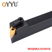 Oyyu mvqnr mvqnl 16mm mvqnr1616h16 mvqnl16h16 torneamento ferramenta titular torno cortador cnc inserções de carboneto haste vnmg16 2024 - compre barato