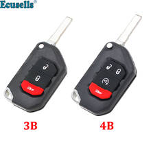 3/4 botões inteligente remoto chave caso escudo para jeep para chrysler com lâmina sip22 2024 - compre barato