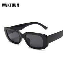 VWKTUUN Квадратные Солнцезащитные очки для женщин, яркие цвета, солнцезащитные очки, винтажные, UV400, женские солнцезащитные очки с небольшой оправой, очки Lunette de soleil 2024 - купить недорого