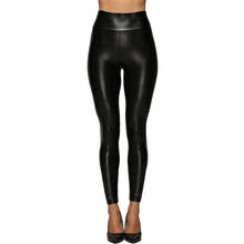 Faux Leather Leggings Women Sexy High Waist Black PU Trousers Skinny Elastic Fashion Leather Pants Women Clubwear Plus Size 2024 - buy cheap