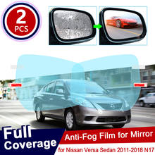 Película antiniebla para espejo retrovisor de coche, pegatina impermeable para Nissan Versa Sedan 2011 ~ 2018 N17, 2017 2024 - compra barato
