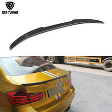 Spoiler de fibra de carbono para bmw, spoiler de fibra de carbono para os modelos f30, m4 style, 320i, 328i, 335i, 326d e f80, m3, 2013, 2014, 2015, f30 sedan 2024 - compre barato