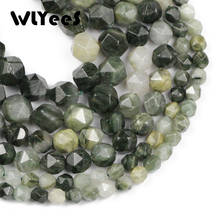 Natural Stone Beads Green Grass Jaspe Faceted Round Loose Spacer Beads For Jewelry Making 6 8 10mm DIY Bracelet Accessories 15" 2024 - buy cheap