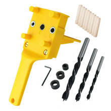NEW Dowel Jig 6 8 10mm Wood HSS Drill Bits Woodworking Jig ABS Plastic pocket hole jig Drill Guide Tool For Carpentry 2024 - buy cheap