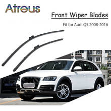 Atreus 2 pçs lâminas de limpador dianteiras de borracha de alta qualidade longa vida para audi q5 acessórios 2008-2017 pára-brisas modificado 2024 - compre barato