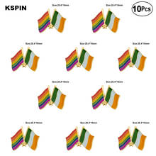 Rainbow Ireland Lapel Pin Flag badge Brooch Pins Badges 10Pcs a Lot 2024 - buy cheap