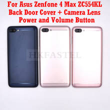Carcasa Original para Asus Zenfone 4 Max ZC554KL, nueva, tapa trasera, lente de cámara de puerta de batería con botón de volumen de encendido 2024 - compra barato
