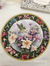 xiaoyi cotton self-matching cross stitch  Cross stitch RS cotton comes with no prints Hummingbird flower plate 2024 - buy cheap