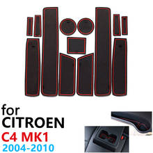Anti-Slip Rubber Cup Cushion Door Groove Mat for Citroen C4 MK1 Pallas Coupe Hatch Sedan 2004~2010 Accessories mat for phone 2024 - buy cheap