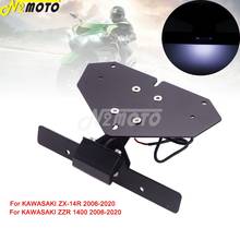 CNC Tail Tidy Fender Eliminator Kit w/ LED Light For KAWASAKI ZX-14R ZZR 1400 2006-2020 Rear Number License Plate Mount Support 2024 - buy cheap