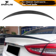 Автомобиль-Стайлинг углеродного волокна задний багажник спойлер крыло для Maserati Quattroporte 4-дверь 2013 - 2016 2024 - купить недорого