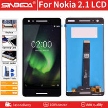 Оригинальный ЖК-дисплей 5,5 дюйма для Nokia 2,1, сенсорный экран, стеклянная панель, дигитайзер для Nokia TA-1080 TA-1084, ЖК-дисплей с комплектом для TA-1092 2024 - купить недорого