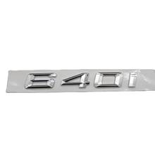 Chrome Shiny Silver ABS Number Letters Word Car Trunk Badge Emblem Letter Decal Sticker for BMW 6 Series 640i 2024 - buy cheap