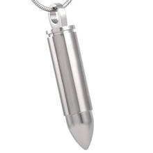 Stainless Steel Bullet Shape Pendants for men Necklace Funeral Cremation Jewelry For Ashes Keepsake Urn Necklace Wholesale 2024 - buy cheap