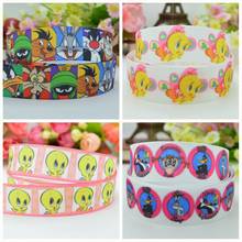 SUPWRF 16 22mm 38 50 75mm Cartoon cute ribbon Printed grosgrain ribbon hair bow DIY hair accessories decoration 50 Yards B0929 2024 - buy cheap