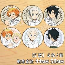 Anime The Promised Neverland Norman Emma Ray Figure 4634 Badges Round Brooch Pin Gifts Kids Collection Toy 2024 - buy cheap