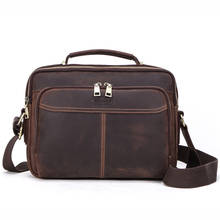 Real Leather Crossbody Bag For IPAD Handbag Designer Genuine Shoulder Briefcase Mini High Quality Travel Messenger Bag Bolsa new 2024 - buy cheap