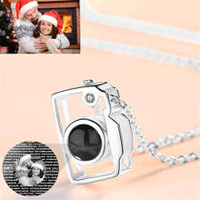 100 Language Camera Pendant Necklace Personalized Photo Name Romantic I Love You Projection Necklace For Women Girl Ladies Gifts 2024 - buy cheap