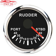 Universal 2 inch 52mm Rudder Angle Indicator Gauge 0-190ohm Signal with Backlight for Boat Marine Rudder Angle Mater 12V/24V 2024 - buy cheap