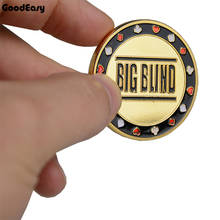 Горячее предложение, защита для покерных карт, металлическая монета с пластиковой крышкой, металлический покерный чип, Техасская большая слепой Кнопка Дилера покера 2024 - купить недорого