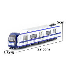 Modelo de tren subterráneo de aleación extraíble, juguete de tren de sonido de simulación, luz y efecto de sonido, 1:87, gran oferta, envío gratis 2024 - compra barato