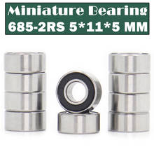 685-2RS Bearing 5*11*5mm ( 10 PCS ) Miniature Flanged 685RS Ball Bearings L-1150VV 2024 - buy cheap