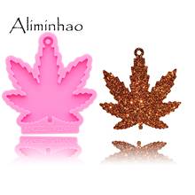 DY0155 Shiny Maple leaf Leaves Silicone Molds For DIY Truck key ring epoxy resin Mold Craft custom keychain 2024 - buy cheap